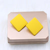 1 Pair Simple Style Geometric Arylic Stoving Varnish Women's Ear Studs