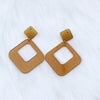 1 Pair Simple Style Geometric Arylic Stoving Varnish Women'S Drop Earrings