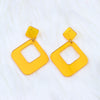 1 Pair Simple Style Geometric Arylic Stoving Varnish Women'S Drop Earrings