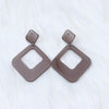 1 Pair Simple Style Geometric Arylic Stoving Varnish Women'S Drop Earrings