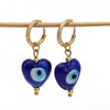 Simple Style Devil's Eye Copper Enamel Earrings 1 Pair