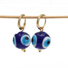 Simple Style Devil's Eye Copper Enamel Earrings 1 Pair