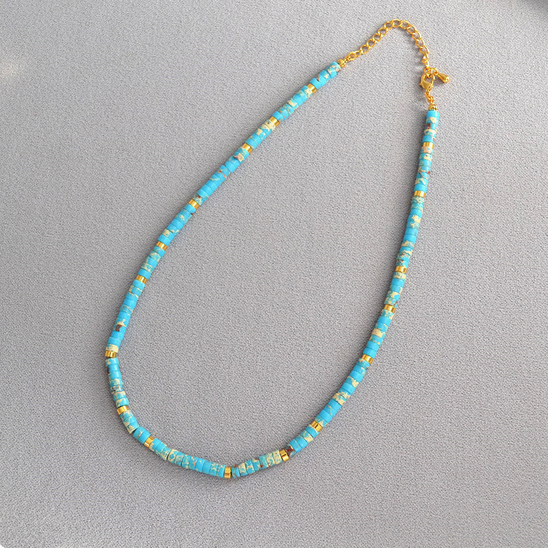 1 Piece Retro Geometric Beaded Handmade Women's Necklace