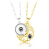 1 Set Sweet Geometric Sun Moon Alloy Metal Plating Unisex Pendant Necklace