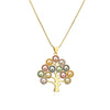 Fashion Tree Copper Plating Zircon Pendant Necklace 1 Piece