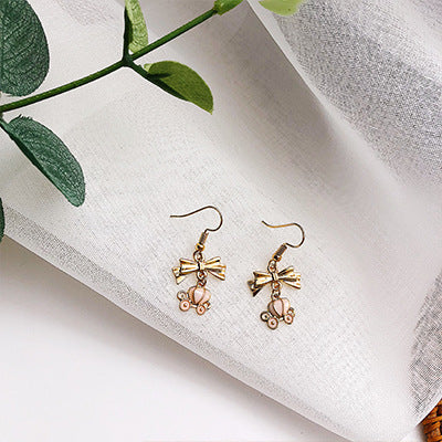 1 Pair Cute Cartoon Metal Enamel Women's Drop Earrings