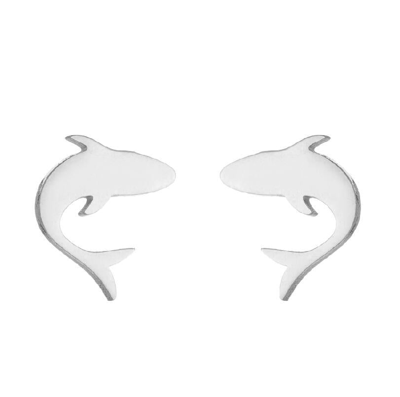 Simple Style Animal Stainless Steel Ear Studs 1 Pair