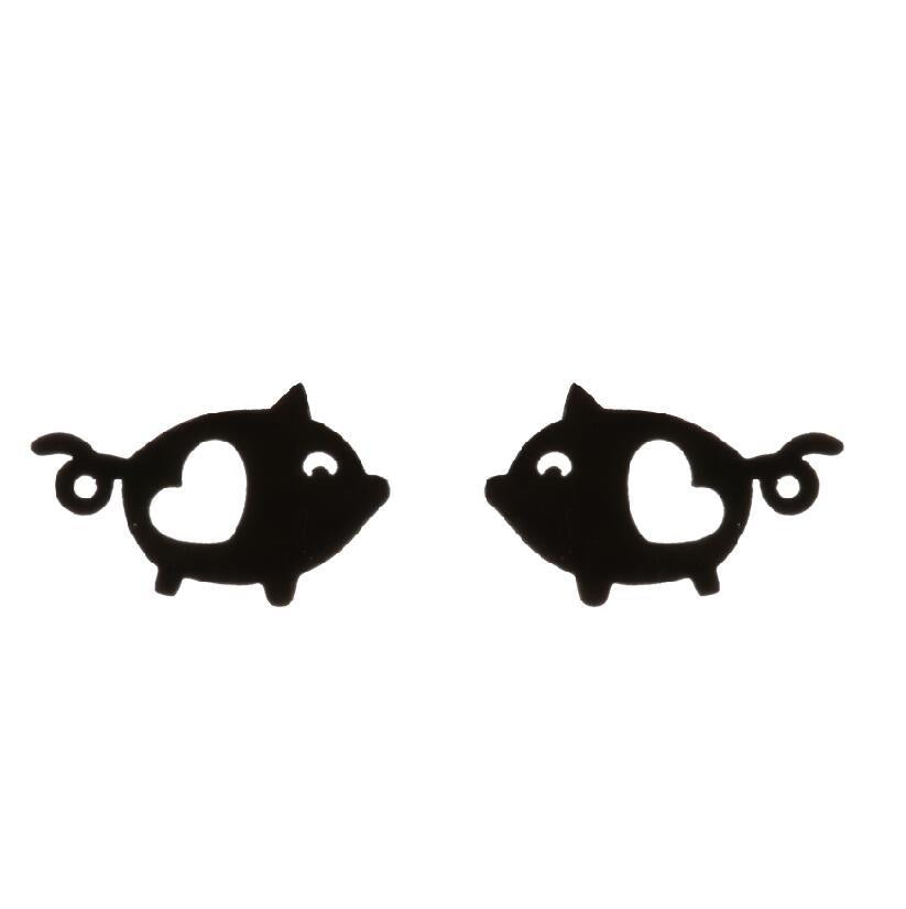 Simple Style Animal Stainless Steel Ear Studs 1 Pair