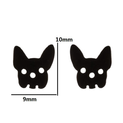 Simple Style Animal Stainless Steel Ear Studs 1 Pair