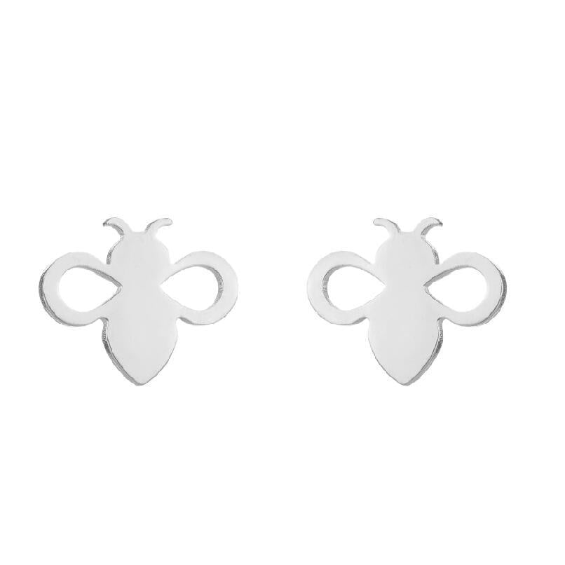 Simple Style Animal Stainless Steel Ear Studs 1 Pair