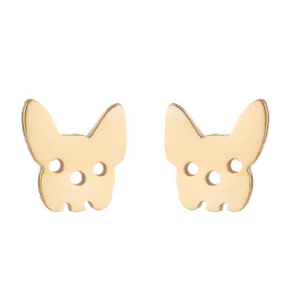 Simple Style Animal Stainless Steel Ear Studs 1 Pair