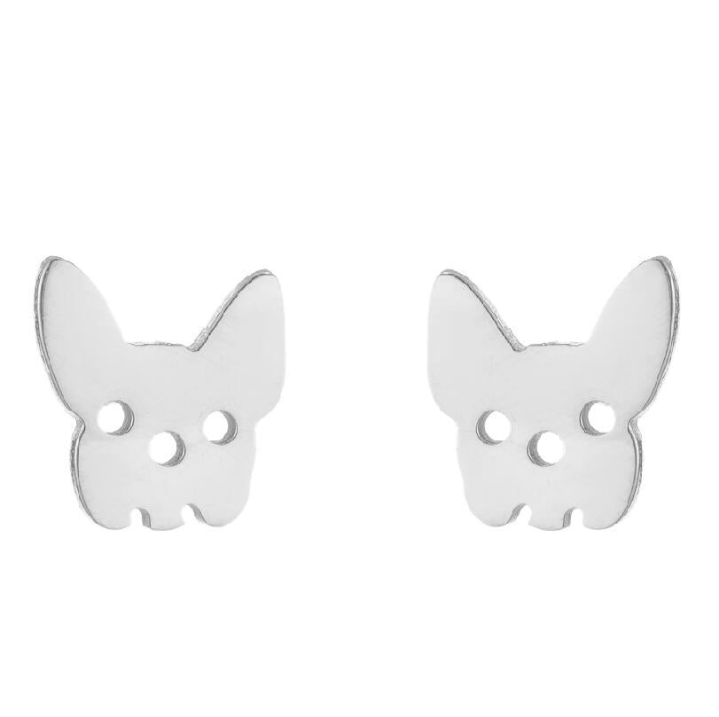 Simple Style Animal Stainless Steel Ear Studs 1 Pair