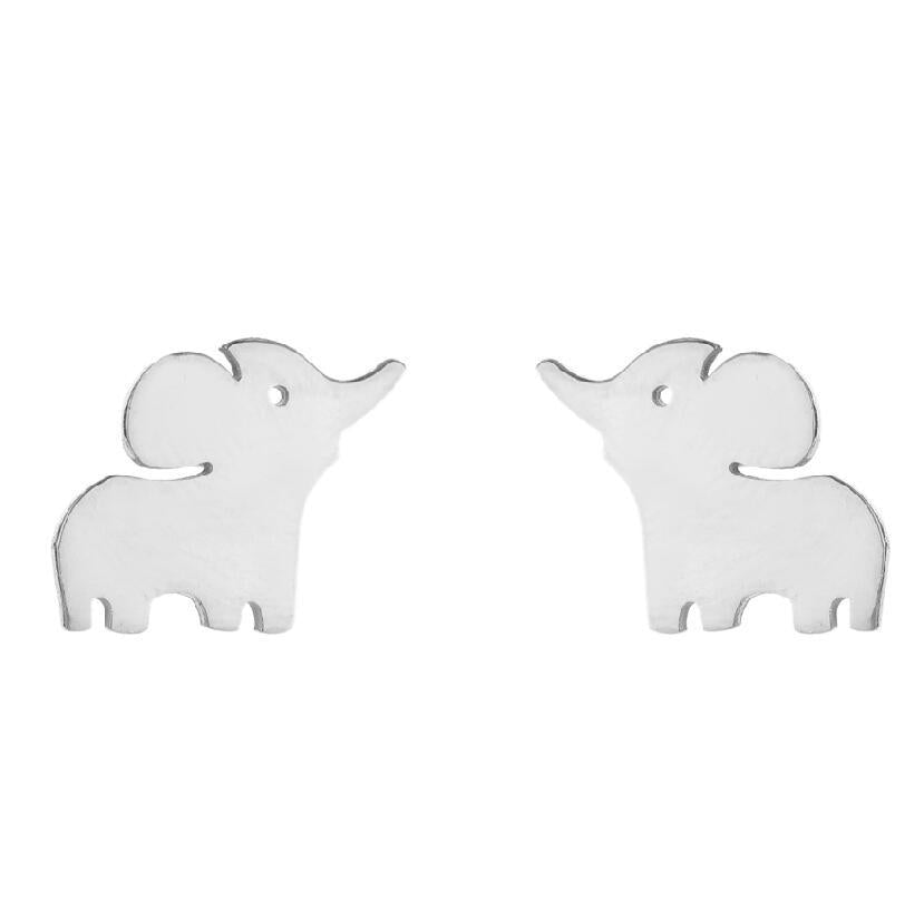 Simple Style Animal Stainless Steel Ear Studs 1 Pair