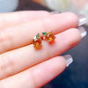 1 Piece 1 Pair Simple Style Fruit Copper Plating Women's Rings Earrings Necklace