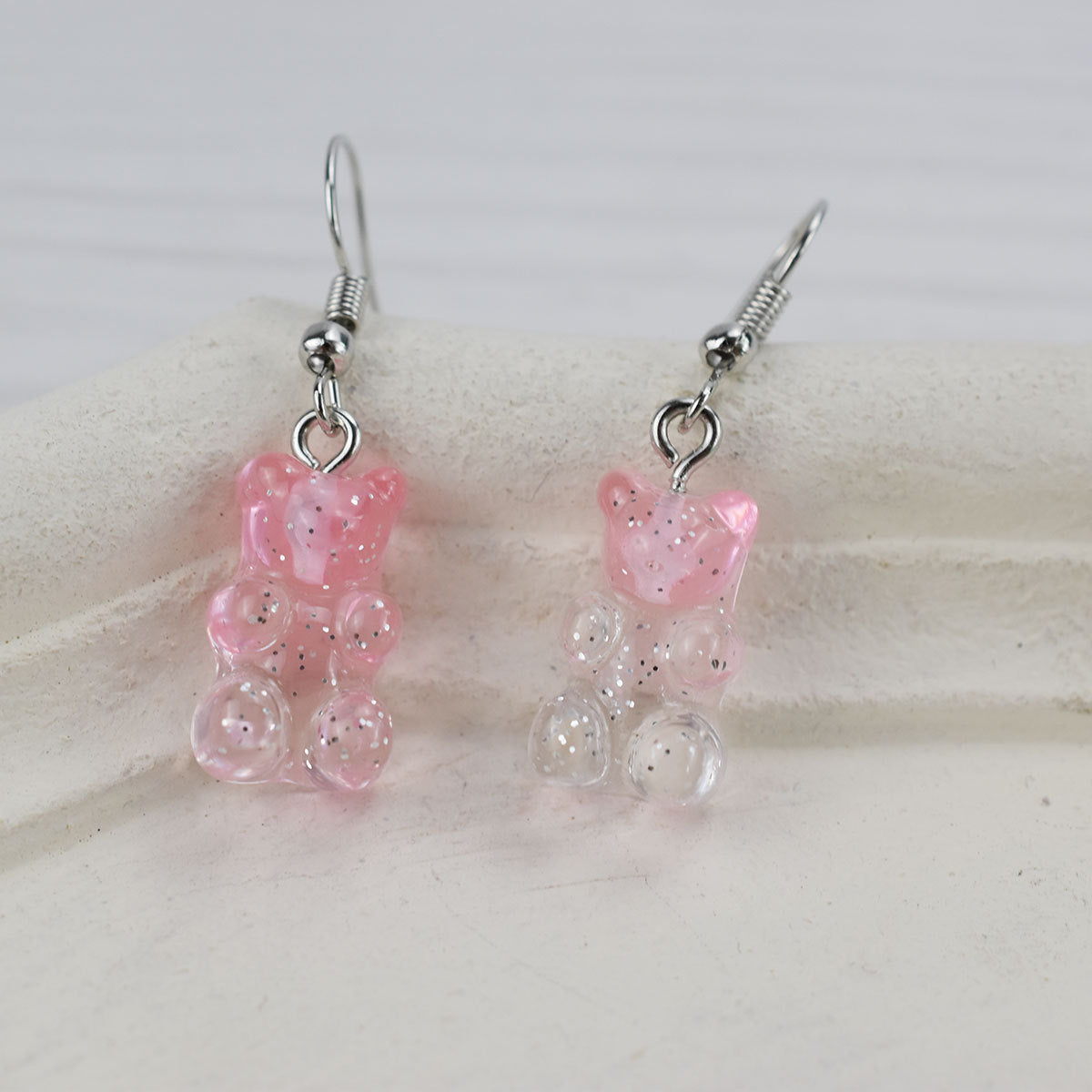 1 Pair Cartoon Style Bear Resin Women's Ear Hook