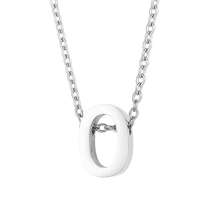 Fashion Letter Stainless Steel Titanium Steel Plating Pendant Necklace 1 Piece