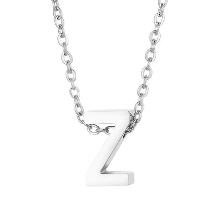 Fashion Letter Stainless Steel Titanium Steel Plating Pendant Necklace 1 Piece