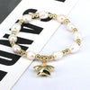 1 Piece Ins Style Star Heart Shape Copper Pearl Plating Bracelets