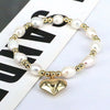 1 Piece Ins Style Star Heart Shape Copper Pearl Plating Bracelets