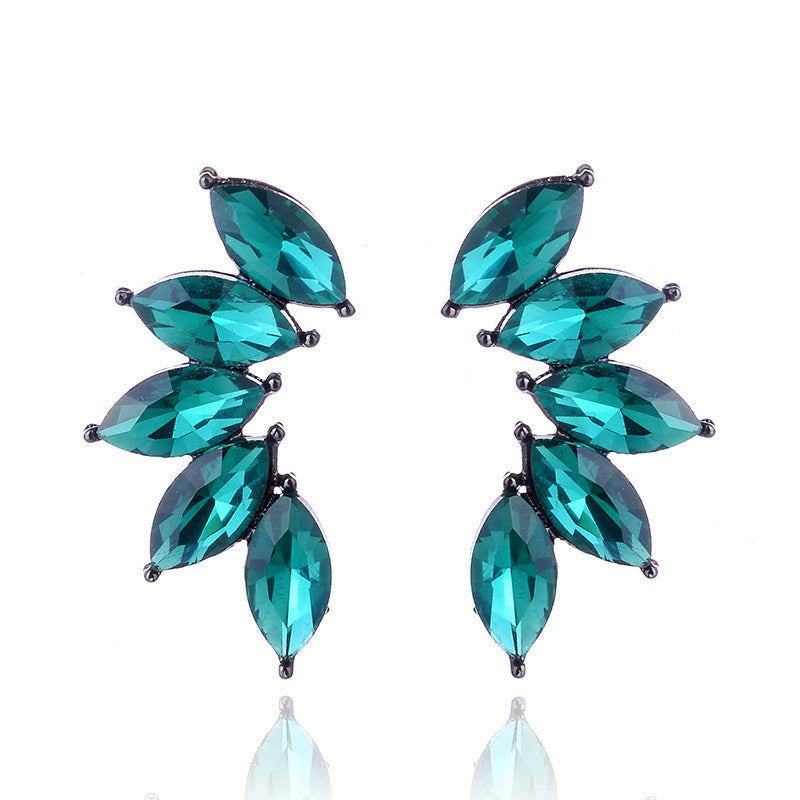 1 Pair Retro Geometric Alloy Plating Rhinestones Women's Drop Earrings