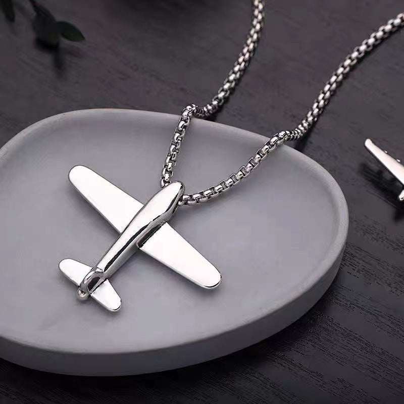 Simple Style Airplane Alloy Plating Unisex Necklace 1 Piece