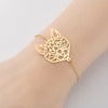 Fashion Animal 201 Stainless Steel 18K Gold Plated Bracelets In Bulk