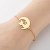 Fashion Animal 201 Stainless Steel 18K Gold Plated Bracelets In Bulk