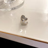 1 Piece Simple Style Heart Shape Alloy Plating Rhinestones Women's Ear Clips