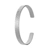 1 Piece Simple Style Square Leaves Heart Shape Titanium Steel Plating Hollow Out Bangle