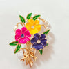 Fashion Flower Alloy Plating Artificial Pearls Women'S Brooches