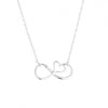 Fashion Infinity Heart Shape Alloy Plating Valentine's Day Women's Necklace