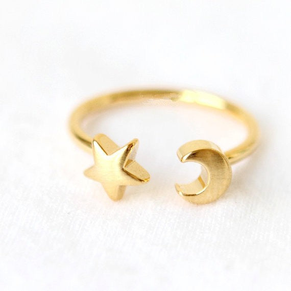 1 Piece Fashion Star Moon Alloy Plating Women's Rings