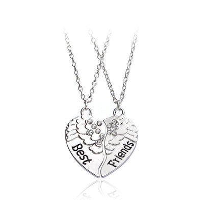 1 Piece Simple Style Letter Alloy Inlay Rhinestones Unisex Pendant Necklace