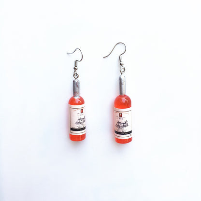 1 Pair Fashion Wine Bottle Resin Handmade Women's Drop Earrings