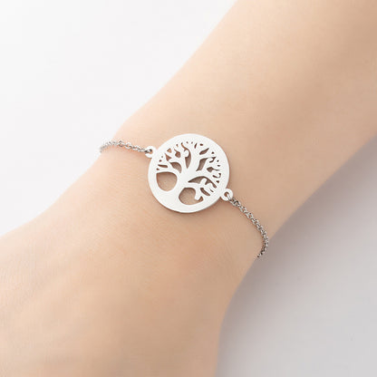 1 Piece Fashion Leaf Star Stainless Steel Plating Bracelets