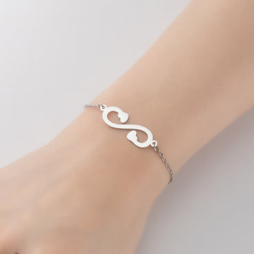 1 Piece Fashion Leaf Star Stainless Steel Plating Bracelets