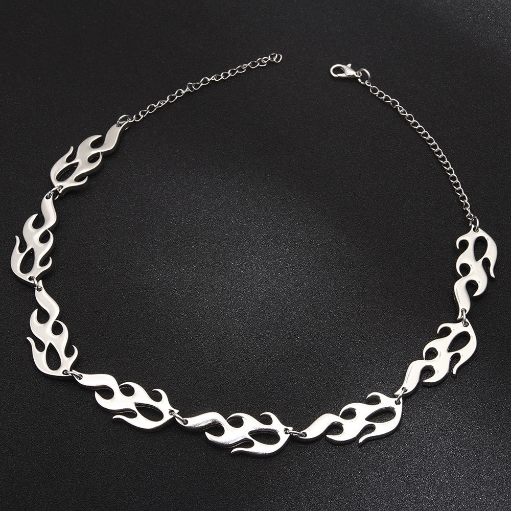 Fashion Flame Alloy Men's Necklace