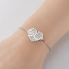 1 Piece Fashion Palm Heart Shape Titanium Steel Bracelets