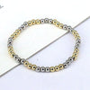 Fashion Geometric Round Copper Gold Plated Bracelets In Bulk