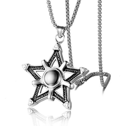 Retro Geometric Alloy Plating Necklace