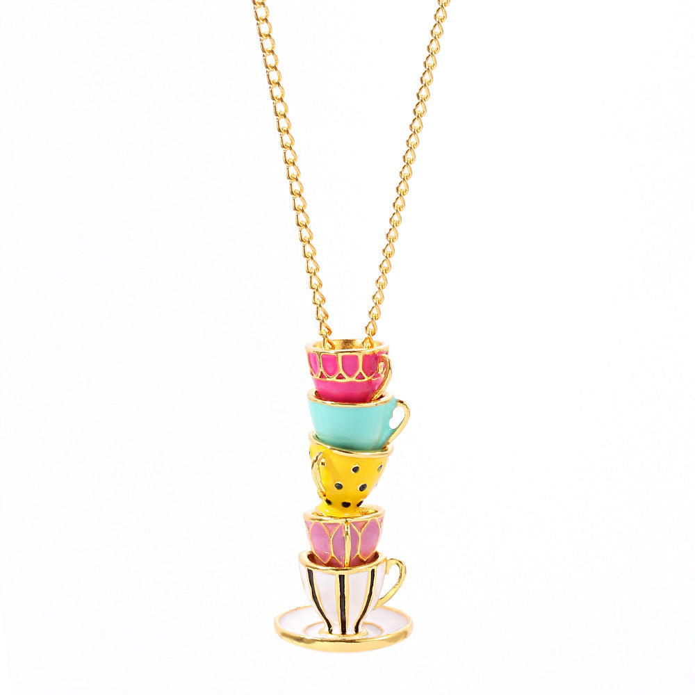 1 Piece Retro Cup Alloy Enamel Unisex Pendant Necklace