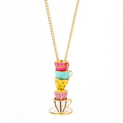 1 Piece Retro Cup Alloy Enamel Unisex Pendant Necklace