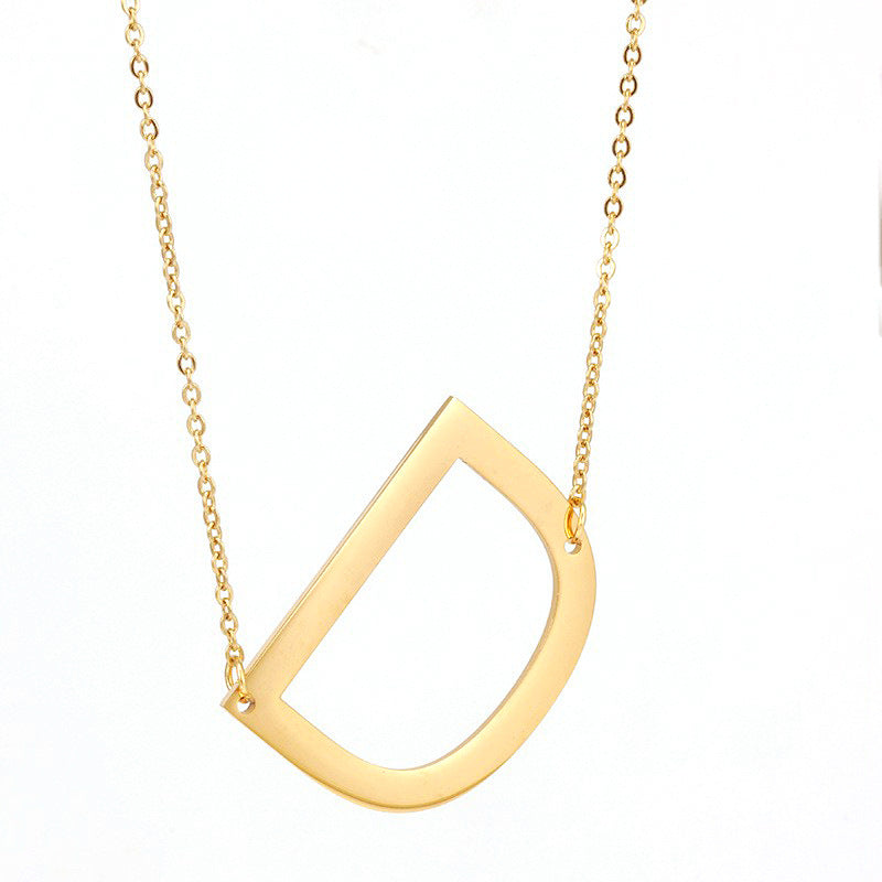 1 Piece Fashion Letter Stainless Steel Plating Necklace