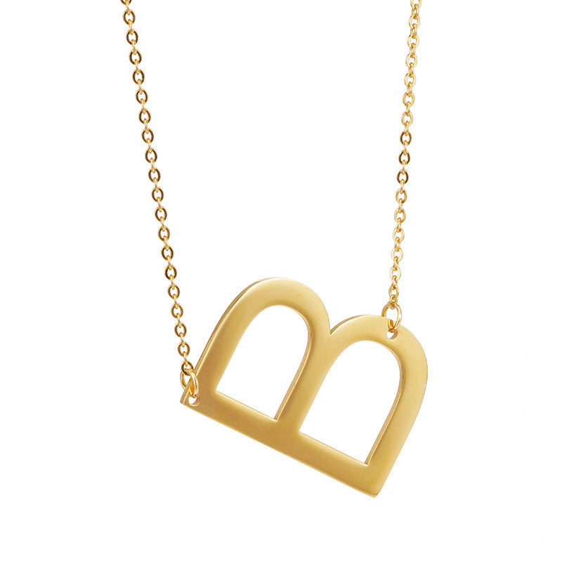 1 Piece Fashion Letter Stainless Steel Plating Necklace