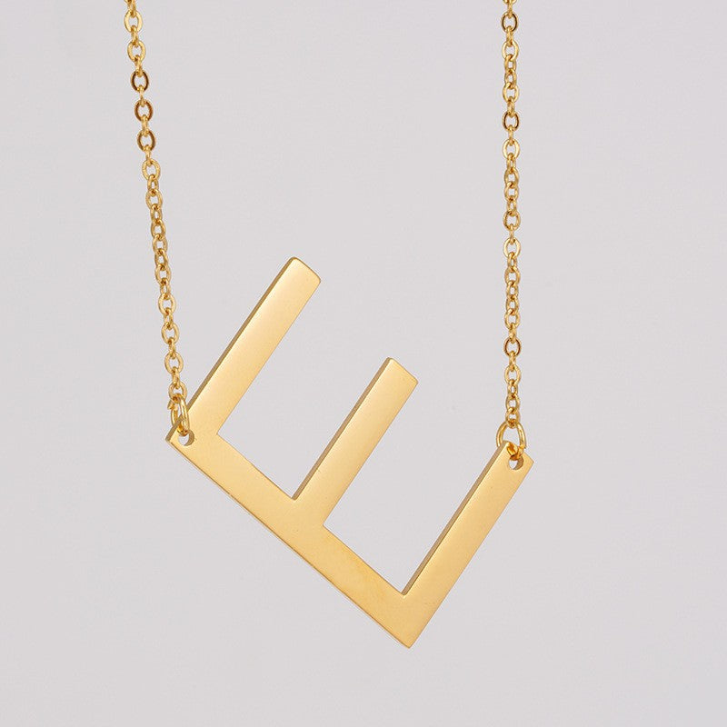 1 Piece Fashion Letter Stainless Steel Plating Necklace