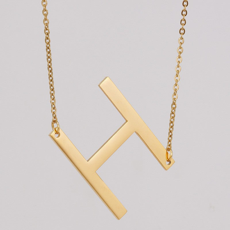 1 Piece Fashion Letter Stainless Steel Plating Necklace