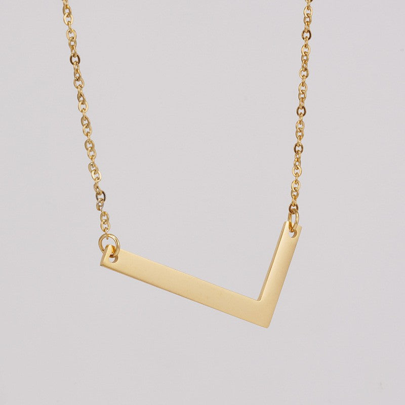 1 Piece Fashion Letter Stainless Steel Plating Necklace