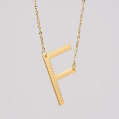 1 Piece Fashion Letter Stainless Steel Plating Necklace