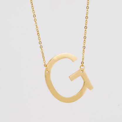 1 Piece Fashion Letter Stainless Steel Plating Necklace