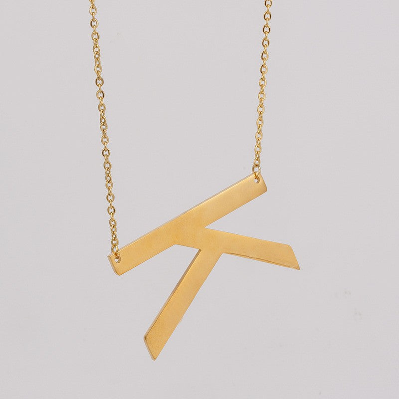 1 Piece Fashion Letter Stainless Steel Plating Necklace